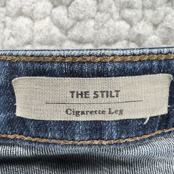 AG Adriano Goldschmied Jeans The Stilt Cigarette Leg Women’s 26R Distressed - Picture 10 of 15